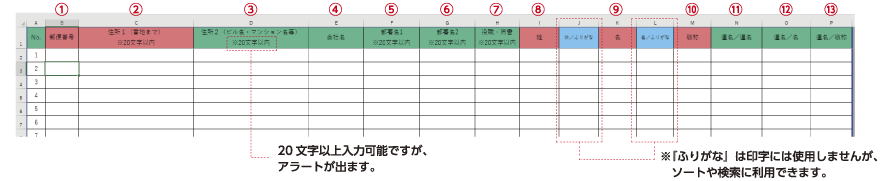 Excelフォーマット（共通）